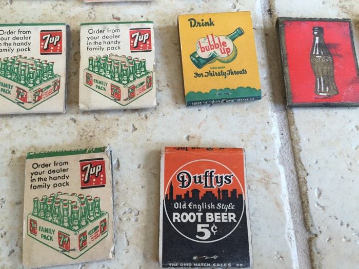 Vintage 1930's 1940's Soda Pop Coke Pepsi Advertising Matches Match Collection [Photo 11]