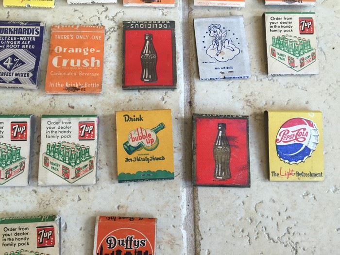 Vintage 1930's 1940's Soda Pop Coke Pepsi Advertising Matches Match Collection [Photo 6]