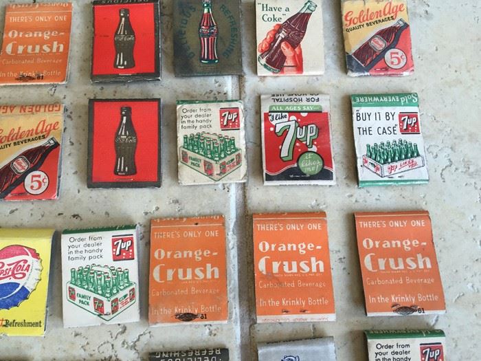 Vintage 1930's 1940's Soda Pop Coke Pepsi Advertising Matches Match Collection [Photo 5]