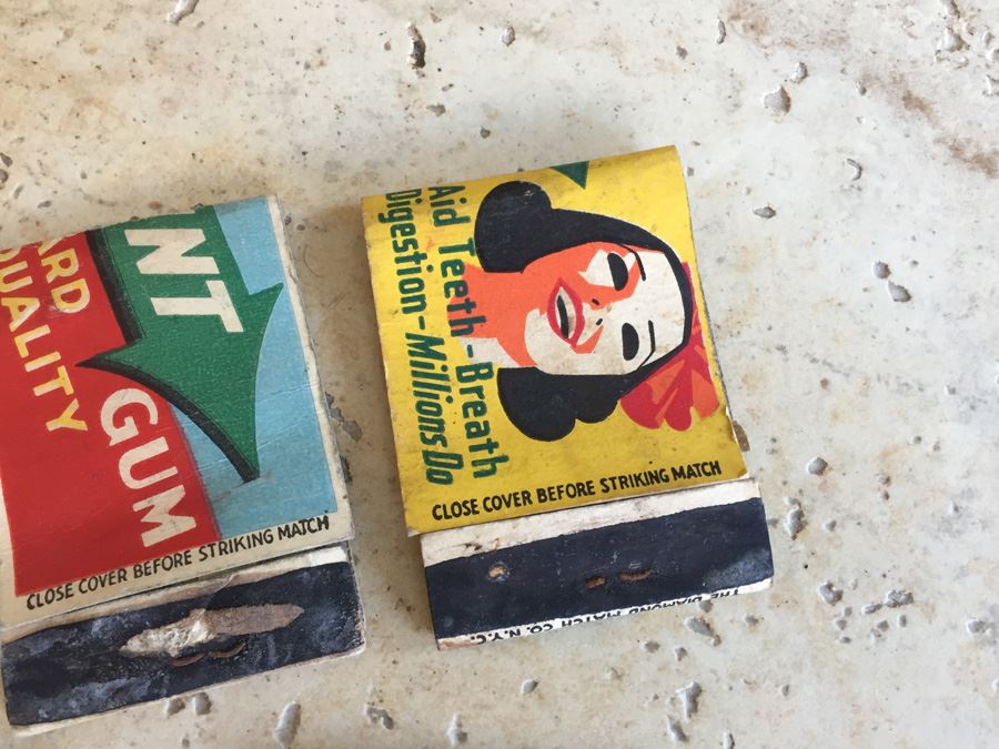 Vintage 1930's 1940's Bubble Chewing Gum Wrigleys Advertising Matches Match Collection [Photo 9]