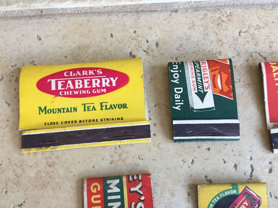 Vintage 1930's 1940's Bubble Chewing Gum Wrigleys Advertising Matches Match Collection [Photo 7]