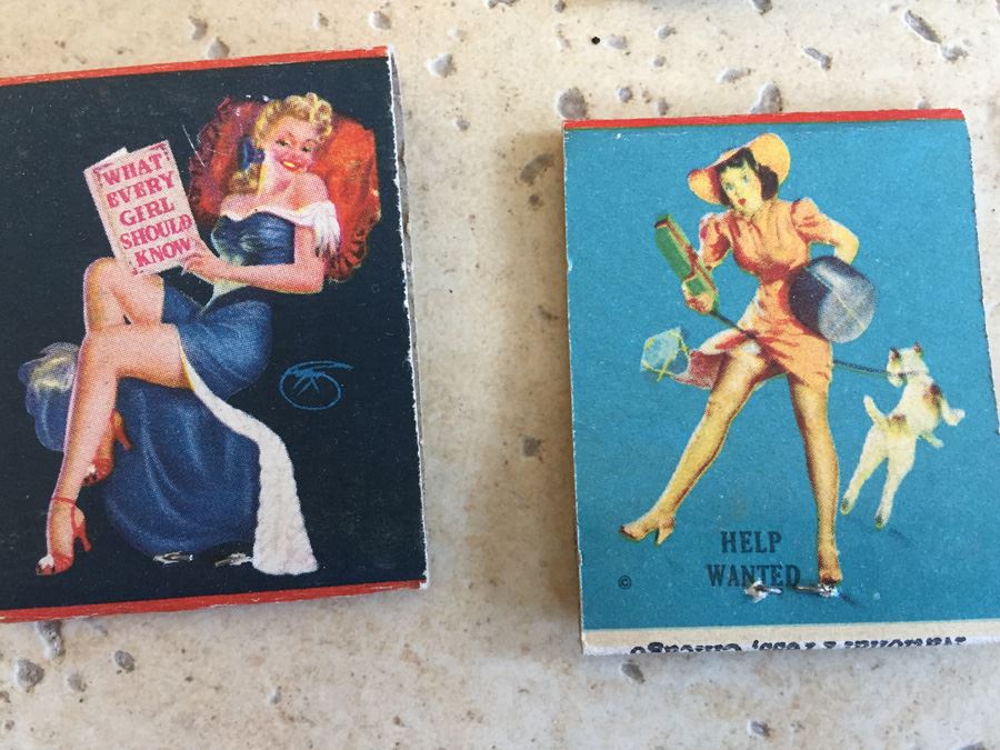 Vintage 1930's 1940's Pin Up Girls Advertising Matches Match Collection [Photo 11]
