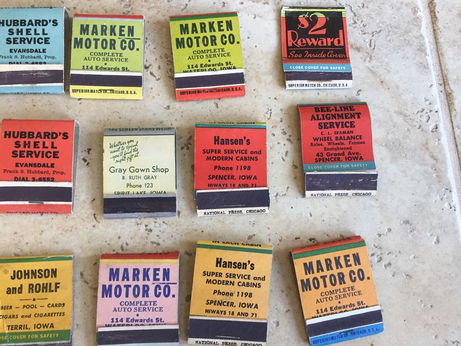 Vintage 1930's 1940's Pin Up Girls Advertising Matches Match Collection [Photo 15]