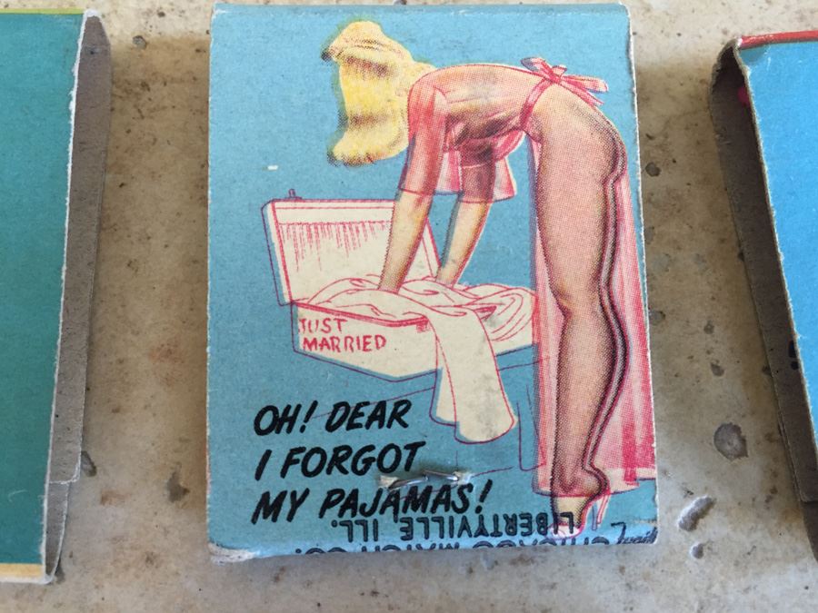 Vintage 1930's 1940's Pin Up Girls Advertising Matches Match Collection [Photo 9]