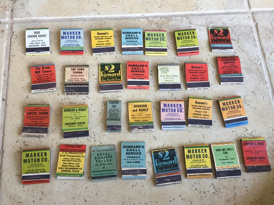 Vintage 1930's 1940's Pin Up Girls Advertising Matches Match Collection [Photo 13]