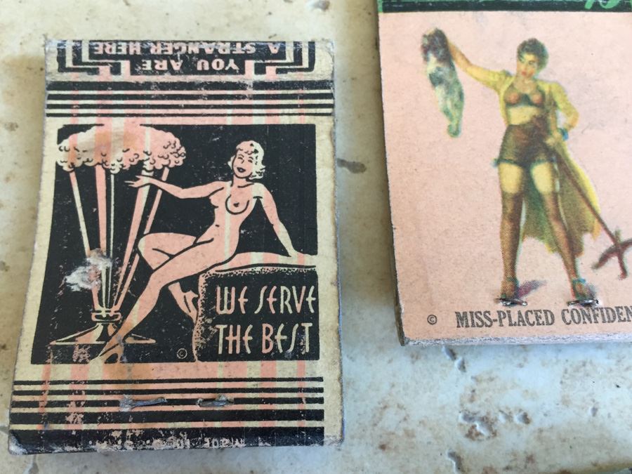 Vintage 1930's 1940's Pin Up Girls Advertising Matches Match Collection [Photo 12]