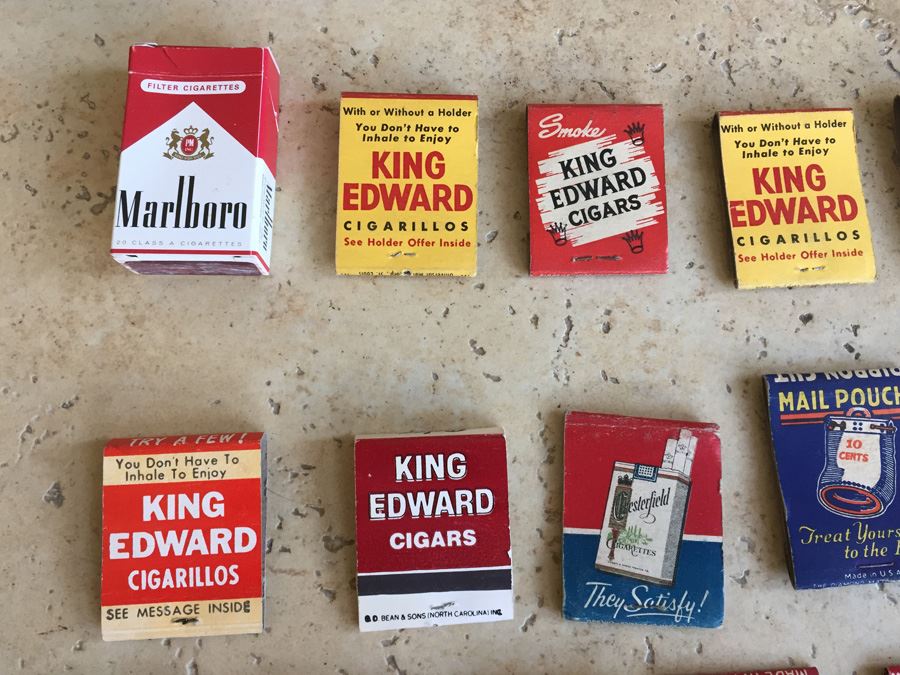 Vintage 1930's 1940's Cigarette Tobacco Advertising Matches Match Collection [Photo 2]