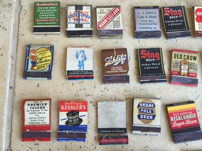 Vintage 1930's 1940's Beer Liquor Advertising Matches Match Collection [Photo 13]