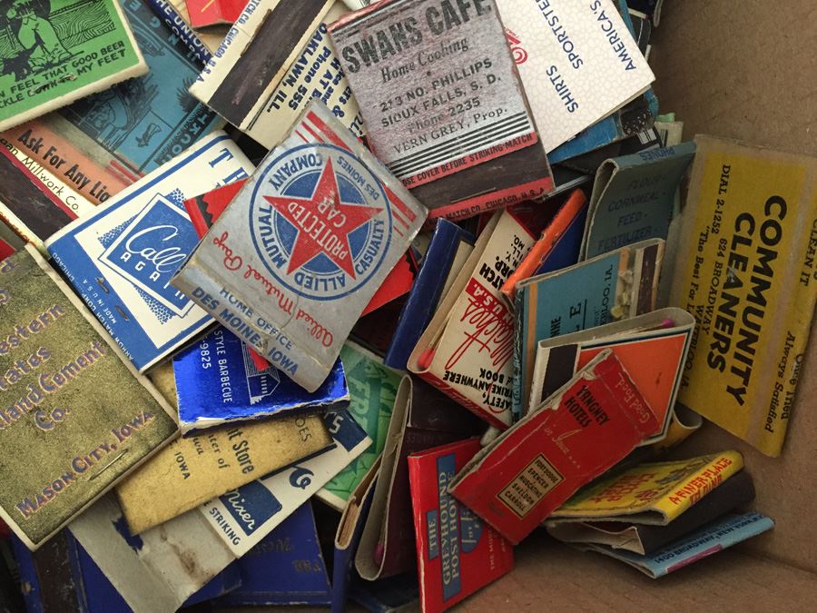Huge Box Lot Of Vintage 1930's 1940's Advertising Matches Match Collection [Photo 4]