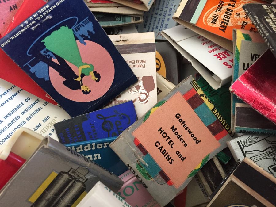 Huge Box Lot Of Vintage 1930's 1940's Advertising Matches Match Collection [Photo 11]