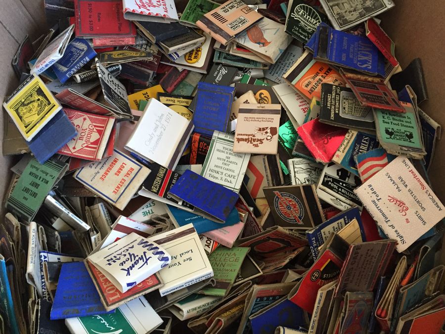 Huge Box Lot Of Vintage 1930's 1940's Advertising Matches Match Collection [Photo 10]