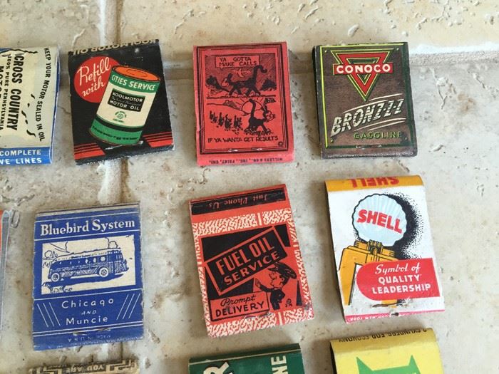 Vintage 1930's 1940's Gas Oil Automotive Advertising Matches Match Collection [Photo 5]