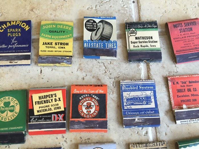 Vintage 1930's 1940's Gas Oil Automotive Advertising Matches Match Collection [Photo 17]