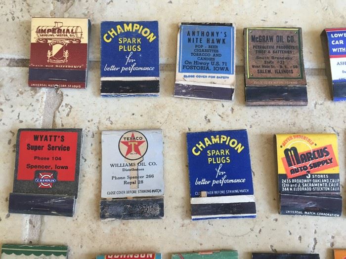 Vintage 1930's 1940's Gas Oil Automotive Advertising Matches Match Collection [Photo 15]