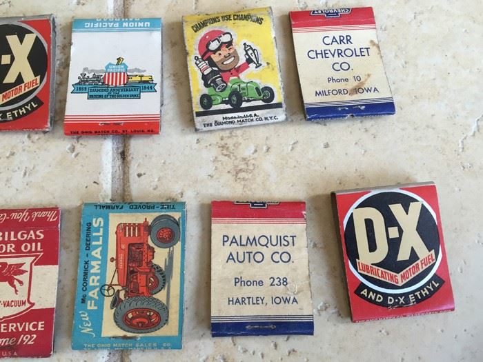 Vintage 1930's 1940's Gas Oil Automotive Advertising Matches Match Collection [Photo 13]