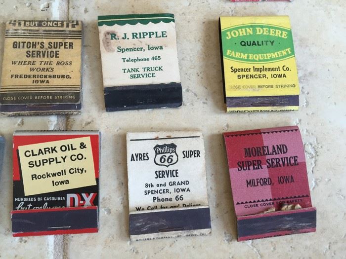 Vintage 1930's 1940's Gas Oil Automotive Advertising Matches Match Collection [Photo 19]