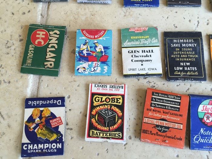 Vintage 1930's 1940's Gas Oil Automotive Advertising Matches Match Collection [Photo 9]