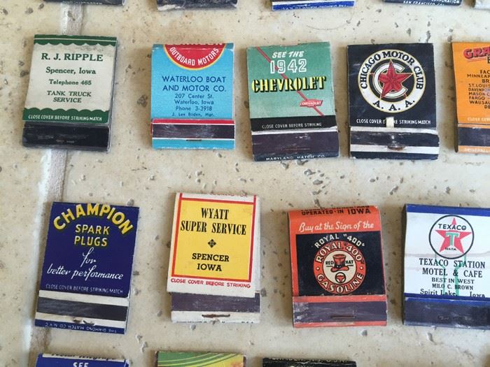 Vintage 1930's 1940's Gas Oil Automotive Advertising Matches Match Collection [Photo 22]