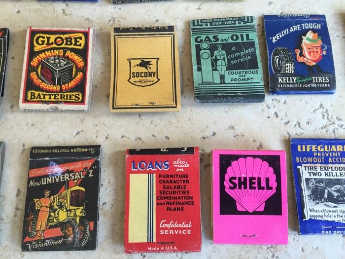 Vintage 1930's 1940's Gas Oil Automotive Advertising Matches Match Collection [Photo 11]