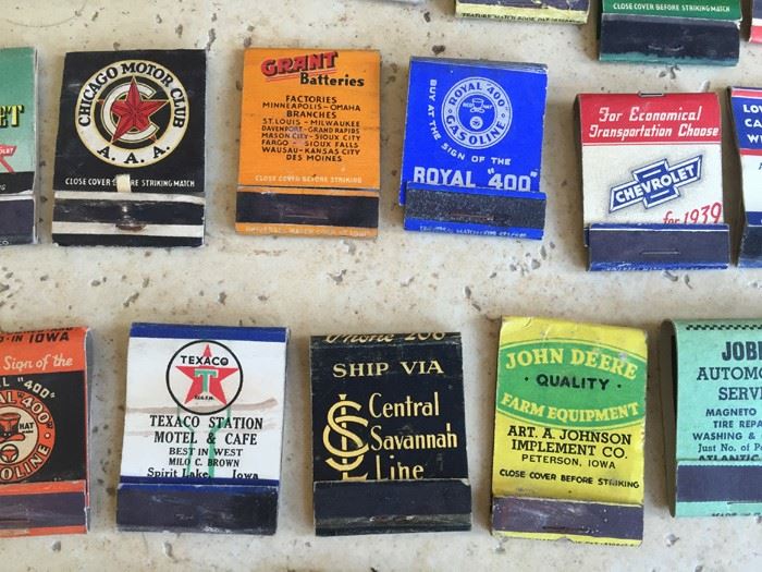 Vintage 1930's 1940's Gas Oil Automotive Advertising Matches Match Collection [Photo 21]