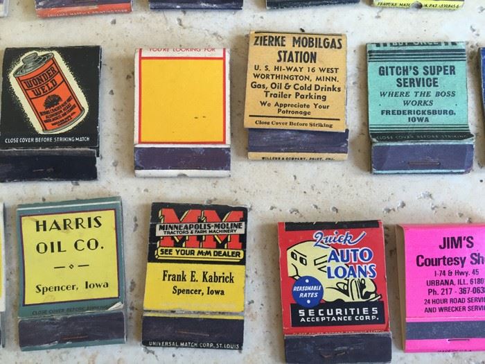 Vintage 1930's 1940's Gas Oil Automotive Advertising Matches Match Collection [Photo 24]