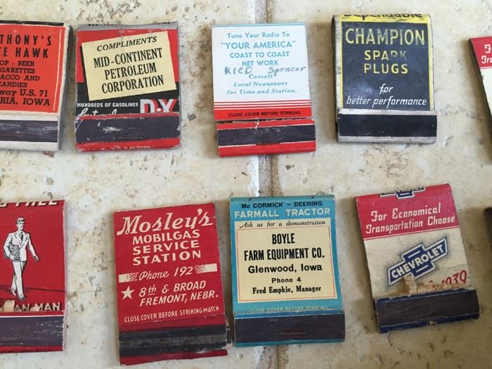 Vintage 1930's 1940's Gas Oil Automotive Advertising Matches Match Collection [Photo 26]