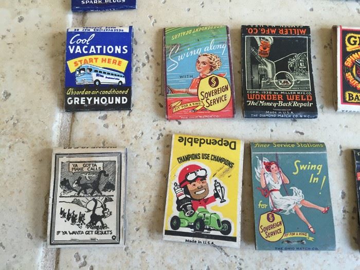 Vintage 1930's 1940's Gas Oil Automotive Advertising Matches Match Collection [Photo 10]