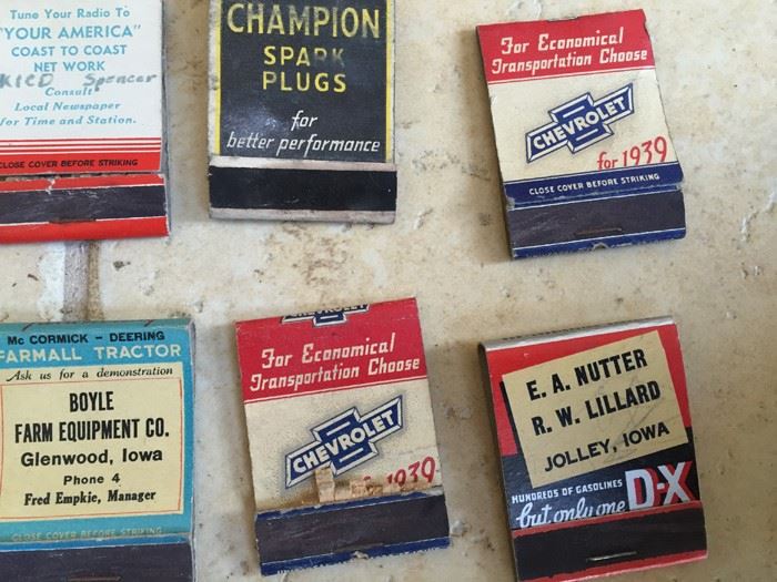 Vintage 1930's 1940's Gas Oil Automotive Advertising Matches Match Collection [Photo 27]