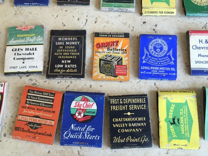 Vintage 1930's 1940's Gas Oil Automotive Advertising Matches Match Collection [Photo 8]