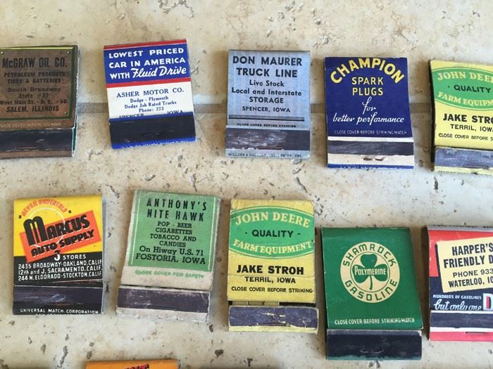 Vintage 1930's 1940's Gas Oil Automotive Advertising Matches Match Collection [Photo 16]