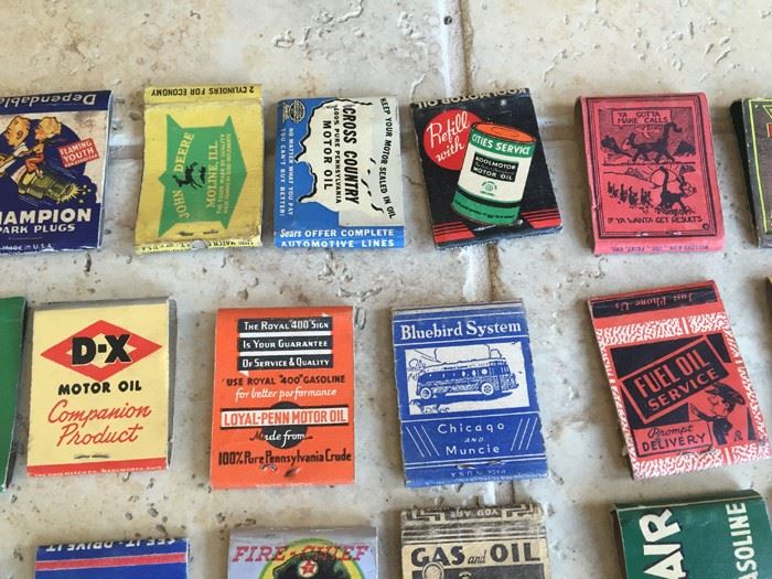 Vintage 1930's 1940's Gas Oil Automotive Advertising Matches Match Collection [Photo 4]