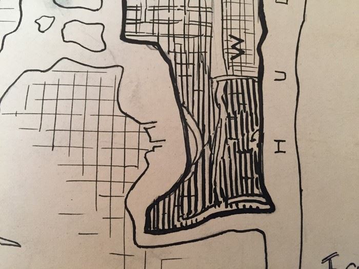 Original F. A. Carter (Fernando Carter) Satirical Map Of Early New York City [Photo 9]