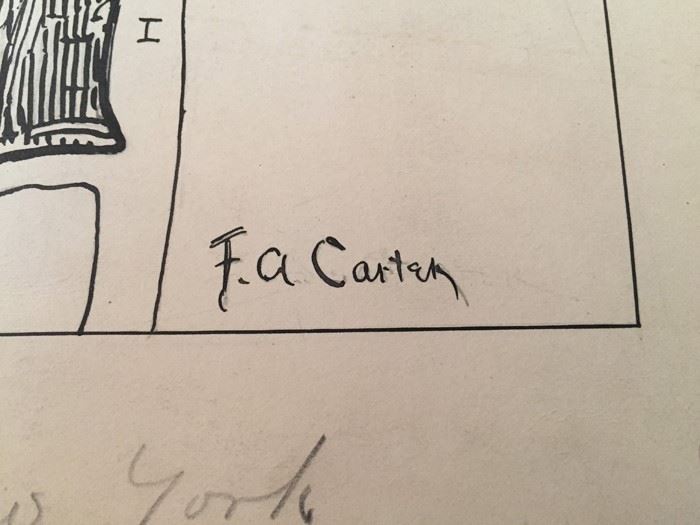 Original F. A. Carter (Fernando Carter) Satirical Map Of Early New York City [Photo 4]