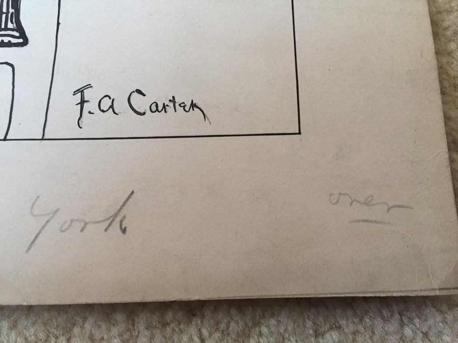 Original F. A. Carter (Fernando Carter) Satirical Map Of Early New York City [Photo 17]