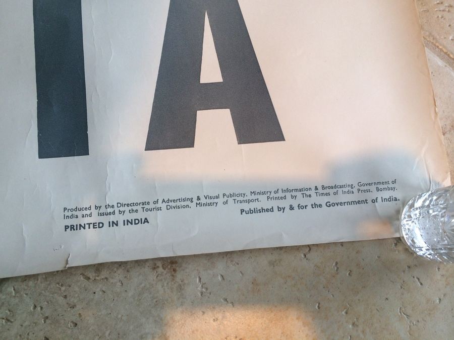 Original Vintage India Travel Poster - Bodh Gaya  [Photo 6]