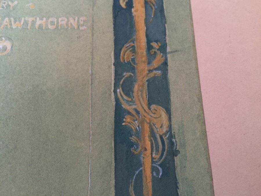 Original F. A. Carter (Fernando Carter) Sketch Of Book Cover Design For ARCHIBALD MALMAISON By Julian Hawthorne Funk & Wagnalls Co New York Around 1899 [Photo 10]