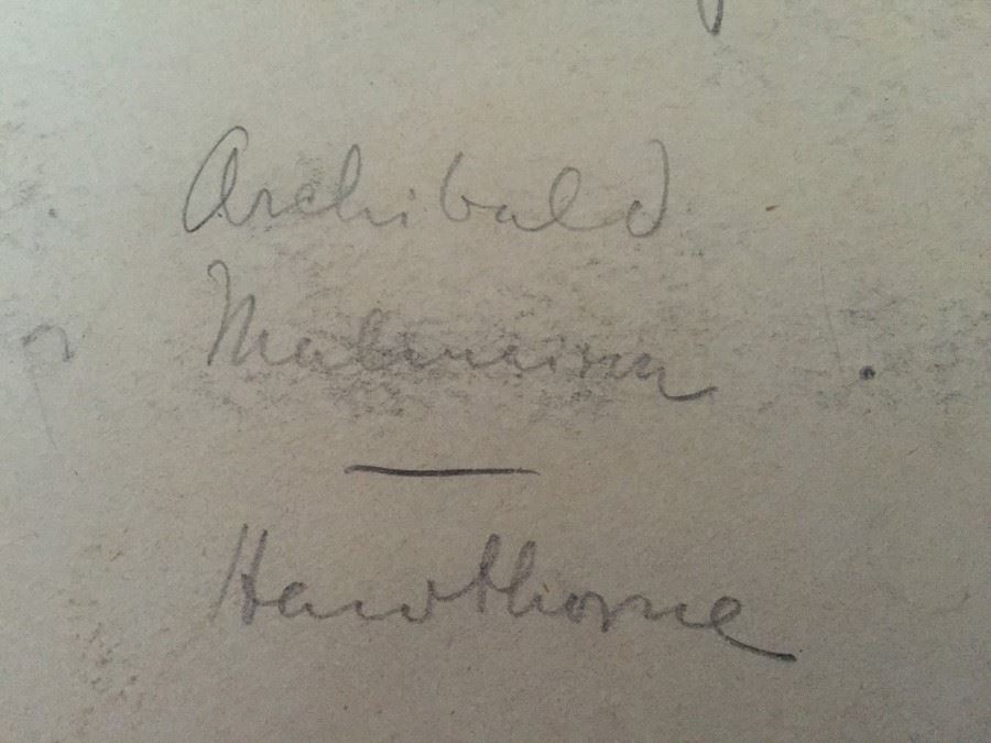 Original F. A. Carter (Fernando Carter) Sketch Of Book Cover Design For ARCHIBALD MALMAISON By Julian Hawthorne Funk & Wagnalls Co New York Around 1899 [Photo 15]