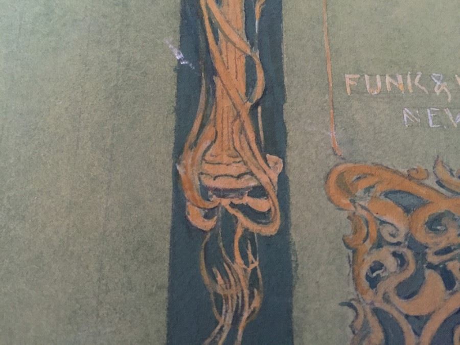 Original F. A. Carter (Fernando Carter) Sketch Of Book Cover Design For ARCHIBALD MALMAISON By Julian Hawthorne Funk & Wagnalls Co New York Around 1899 [Photo 8]