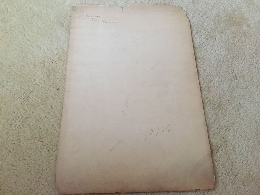 Original F. A. Carter (Fernando Carter) Sketch Titled Fish - 'Life Is Just One Dam Thing After Another' [Photo 14]