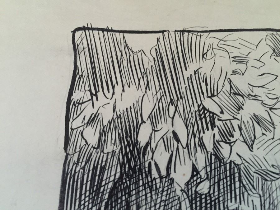 Original F. A. Carter (Fernando Carter) Sketch Titled Fish - 'Life Is Just One Dam Thing After Another' [Photo 6]