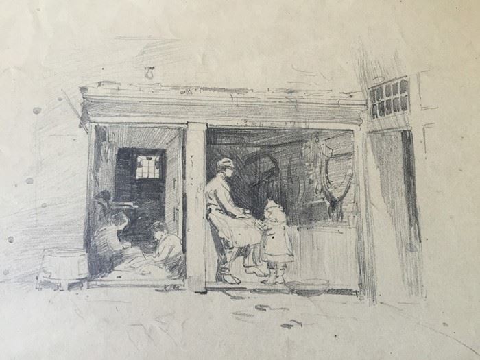 Original F. A. Carter (Fernando Carter) 1888 Sketch Venice [Photo 2]