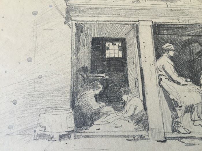 Original F. A. Carter (Fernando Carter) 1888 Sketch Venice [Photo 4]