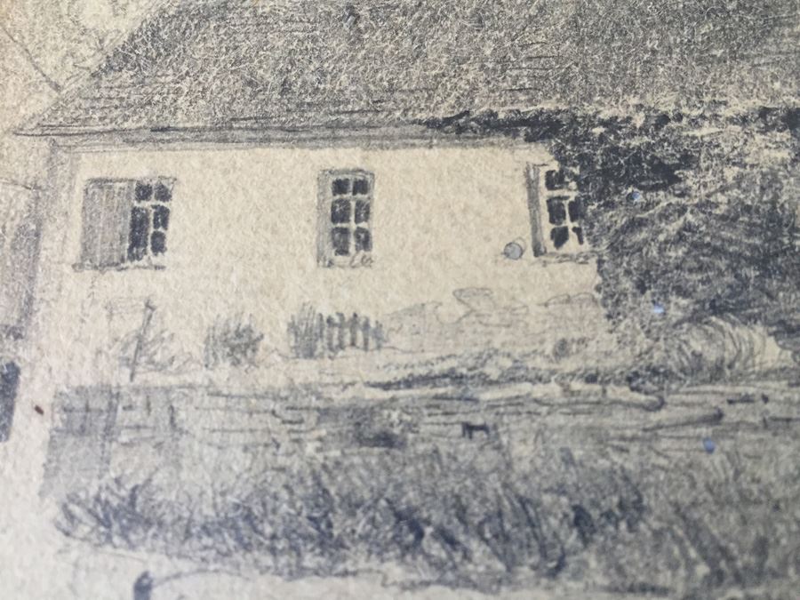 Original F. A. Carter (Fernando Carter) 1887 Sketch Of Rothenburg Germany [Photo 9]