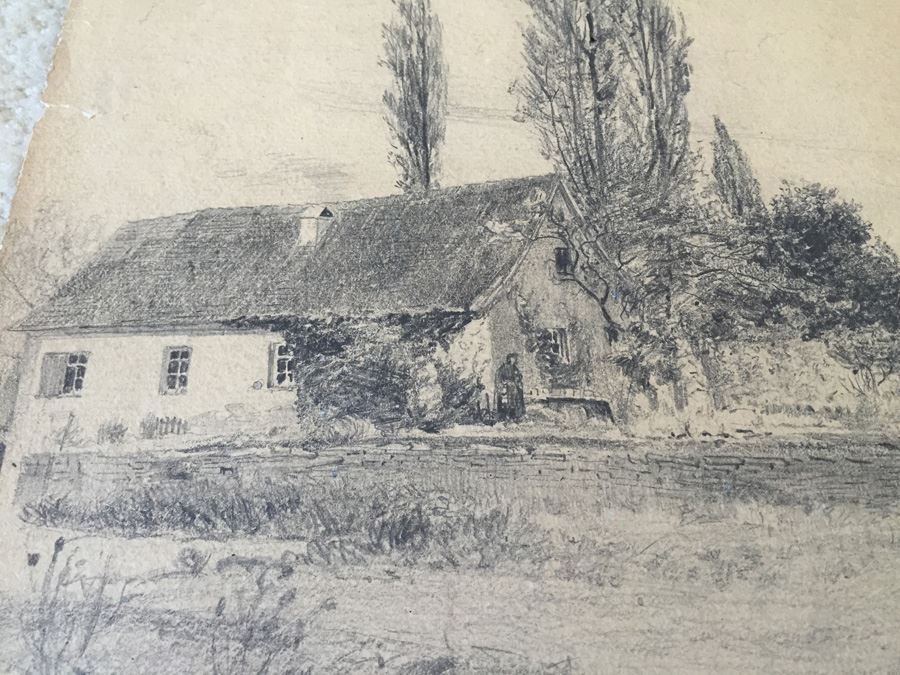 Original F. A. Carter (Fernando Carter) 1887 Sketch Of Rothenburg Germany [Photo 5]