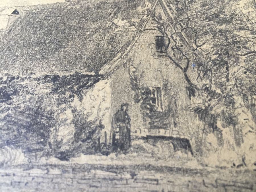 Original F. A. Carter (Fernando Carter) 1887 Sketch Of Rothenburg Germany [Photo 7]