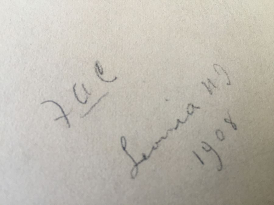 Original F. A. Carter (Fernando Carter) 1908 Sketch Of Woman Leonia New Jersey NJ [Photo 3]