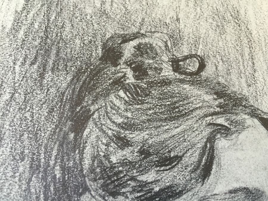 Original F. A. Carter (Fernando Carter) Sketch Of Woman Early 1900's [Photo 5]