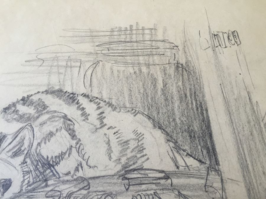 Original F. A. Carter (Fernando Carter) Sketch Of Cat And Mouse [Photo 7]