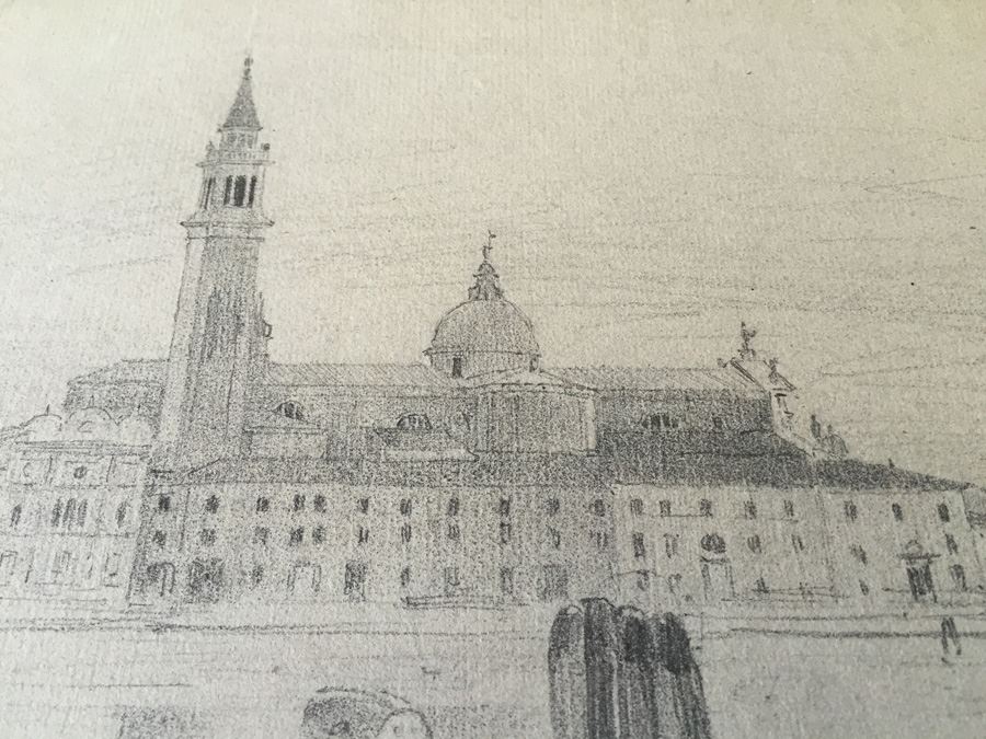 Original F. A. Carter (Fernando Carter) Sketch Of Riverscape [Photo 5]