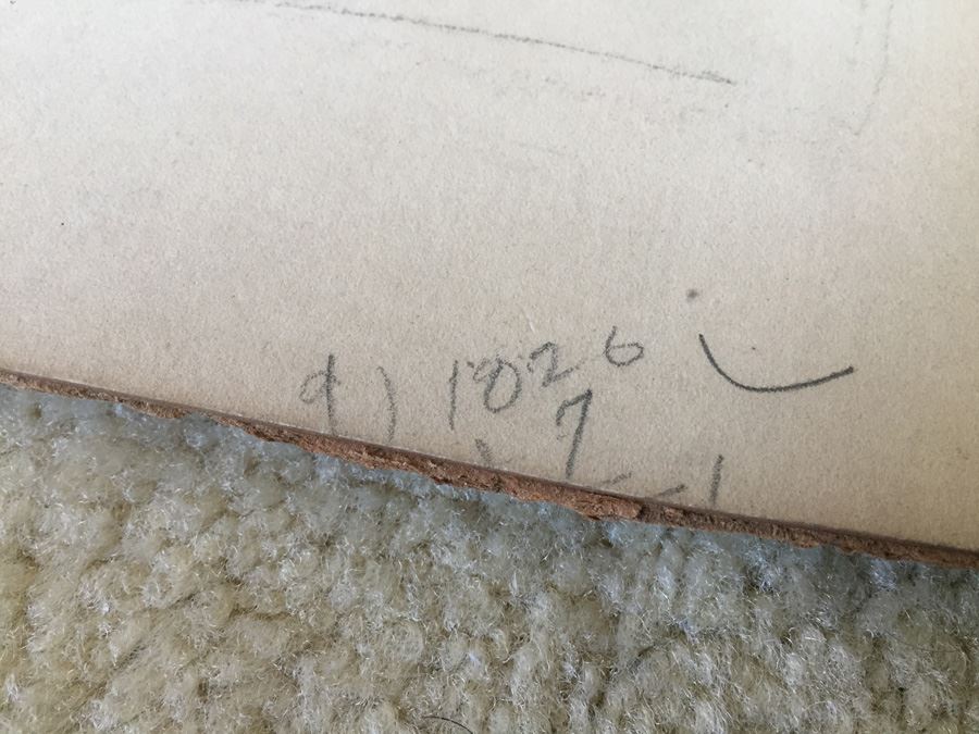 Original F. A. Carter (Fernando Carter) Sketch Of Men Riding Horses [Photo 9]